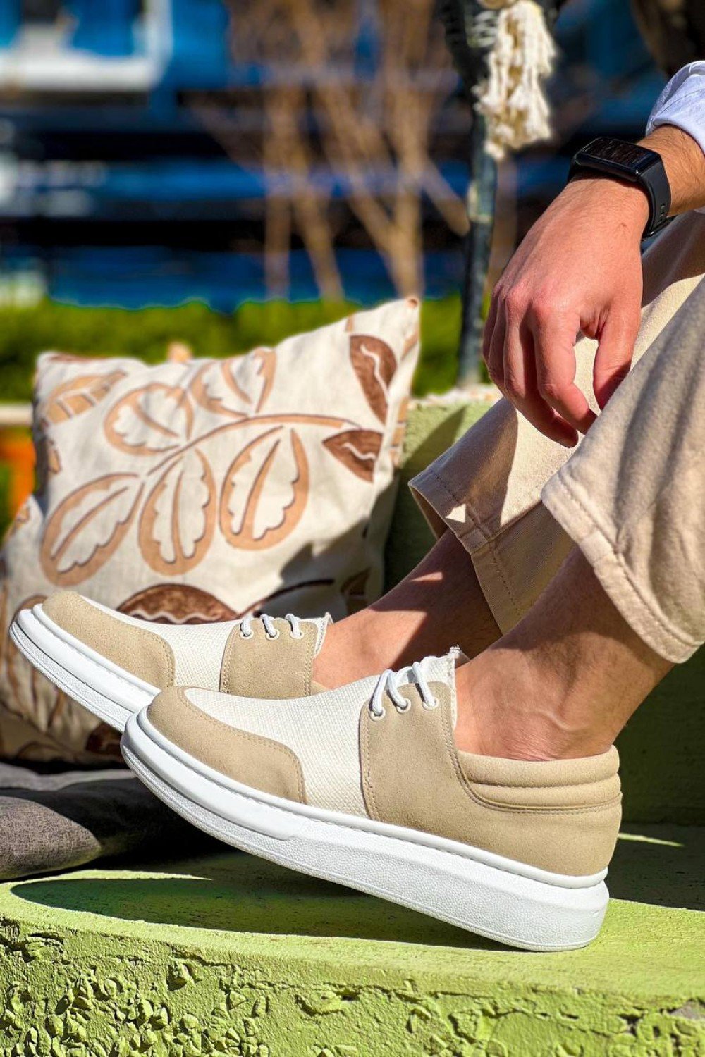 KB-042 Kuback Bağcıklı Bej Günlük Erkek Ayakkabı KB-042 Kuback Bağcıklı Bej Günlük Erkek Ayakkabı