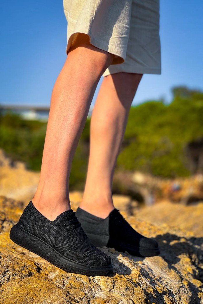 KB-042  Kuback Bağcıklı Kömür Günlük Erkek Ayakkabı