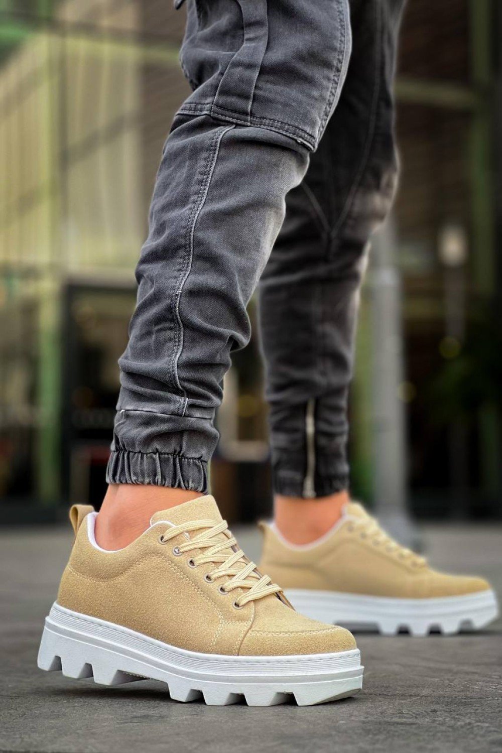 KB-056 Kuback Bej Süet Beyaz Yüksek Taban Günlük Spor Ayakkabı KB-056 Kuback Bej Süet Beyaz Yüksek Taban Günlük Spor Ayakkabı