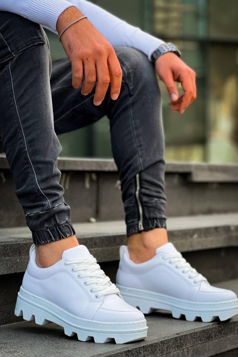 KB-056 Kuback Beyaz Cilt Beyaz Yüksek Taban Günlük Spor Ayakkabı KB-056 Kuback Beyaz Cilt Beyaz Yüksek Taban Günlük Spor Ayakkabı