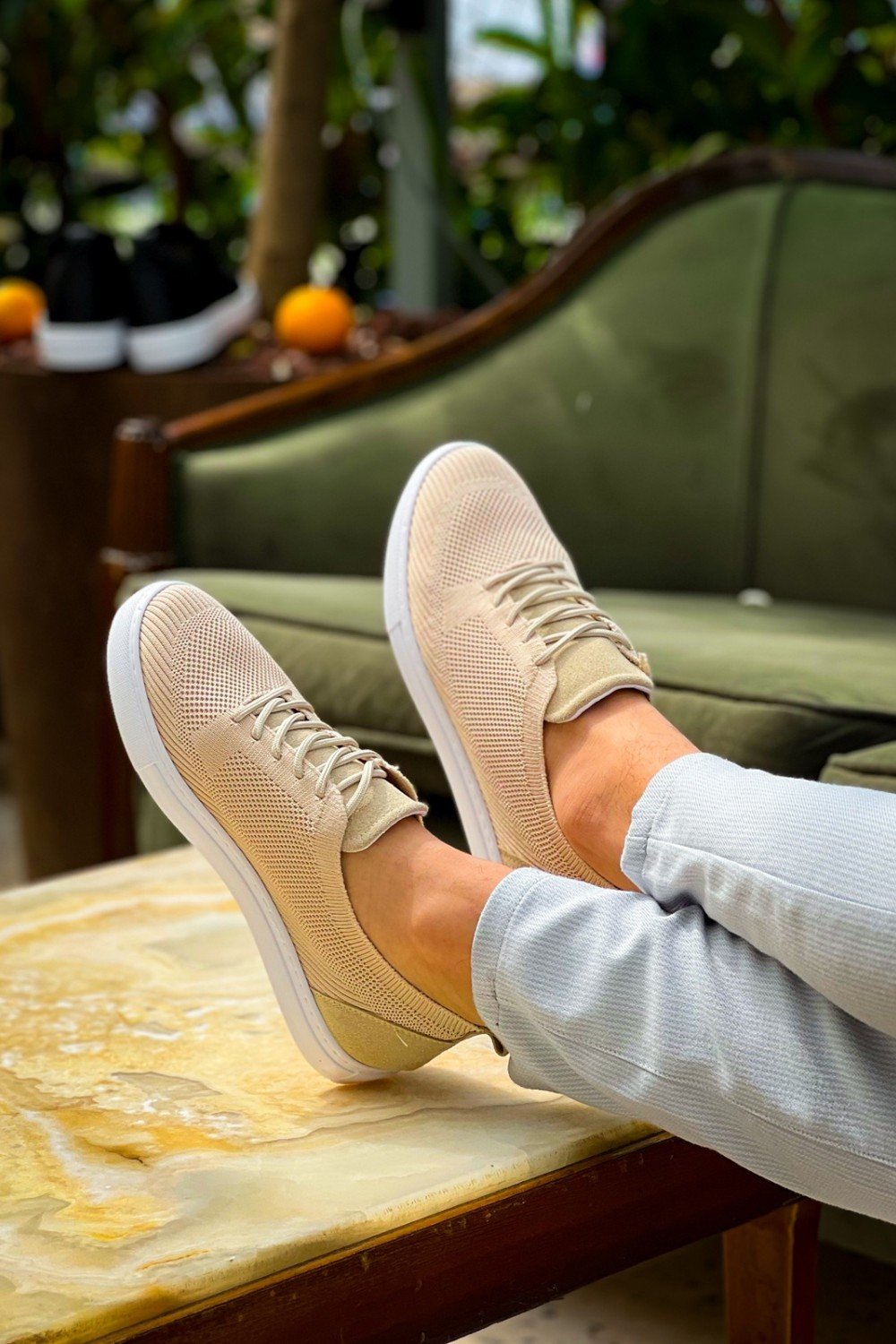 KB-101 Kuback Bej Triko Bağcıklı Günlük Erkek Ayakkabı KB-101 Kuback Bej Triko Bağcıklı Günlük Erkek Ayakkabı