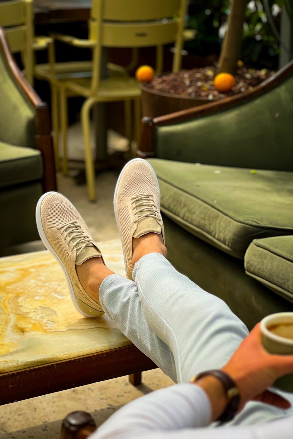 KB-101 Kuback Bej Triko Bağcıklı Günlük Erkek Ayakkabı KB-101 Kuback Bej Triko Bağcıklı Günlük Erkek Ayakkabı