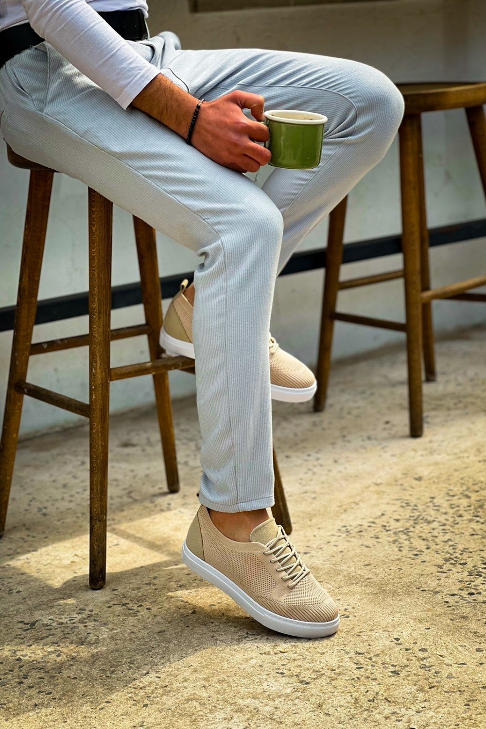 KB-101 Kuback Bej Triko Bağcıklı Günlük Erkek Ayakkabı KB-101 Kuback Bej Triko Bağcıklı Günlük Erkek Ayakkabı