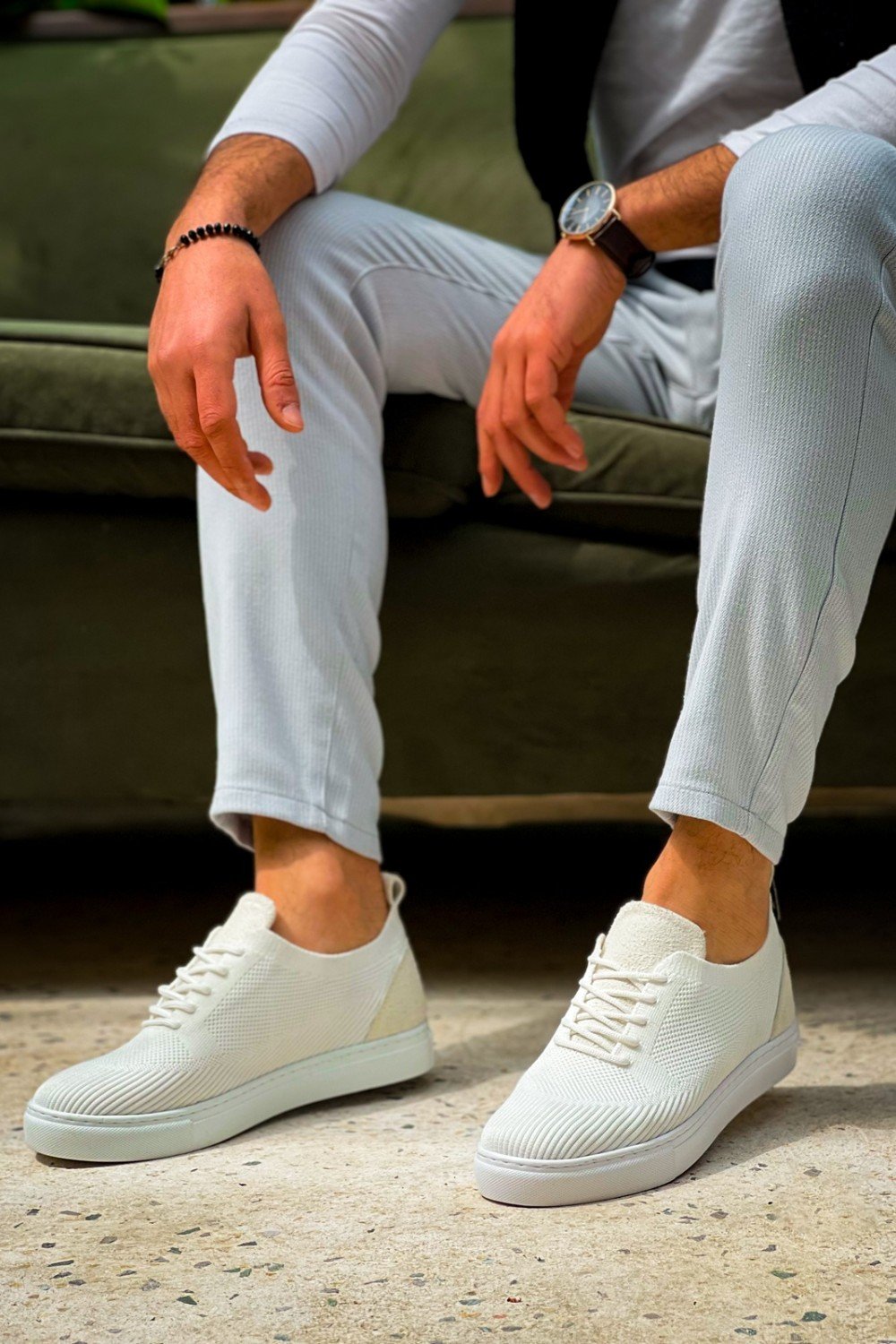 KB-101 Kuback Beyaz Triko Bağcıklı Günlük Erkek Ayakkabı KB-101 Kuback Beyaz Triko Bağcıklı Günlük Erkek Ayakkabı