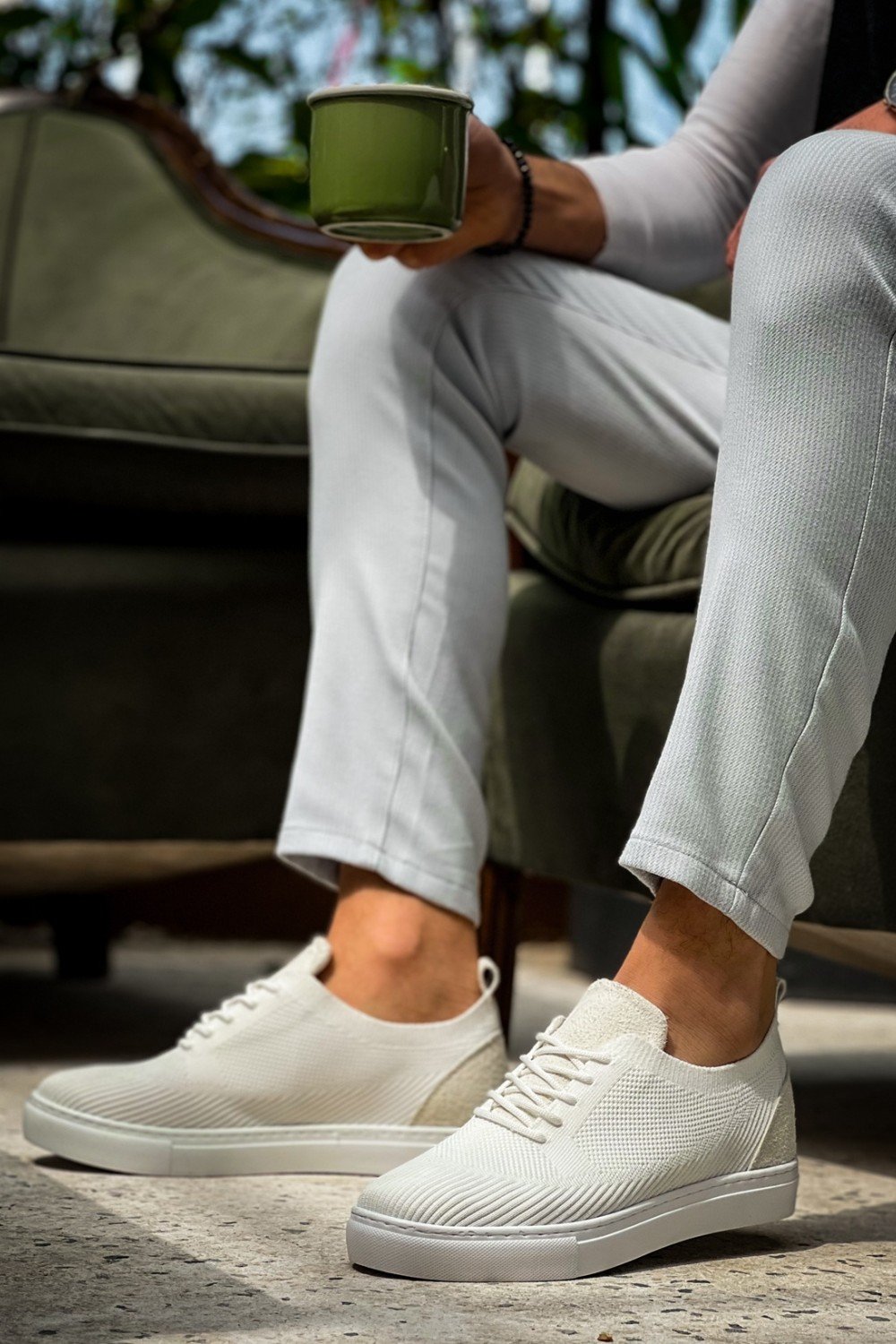 KB-101 Kuback Beyaz Triko Bağcıklı Günlük Erkek Ayakkabı KB-101 Kuback Beyaz Triko Bağcıklı Günlük Erkek Ayakkabı