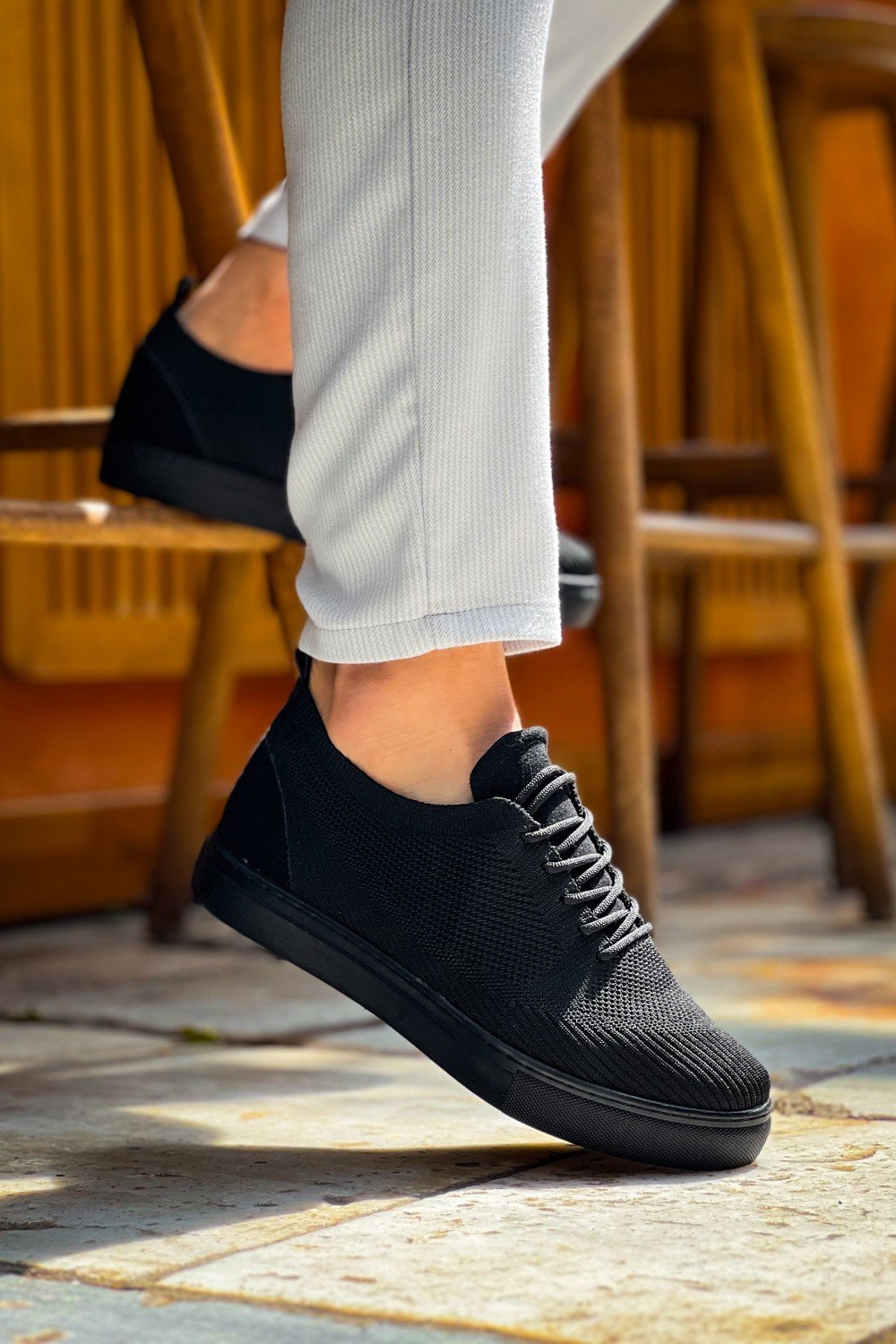 KB-101 Kuback Kömür Triko Bağcıklı Günlük Erkek Ayakkabı