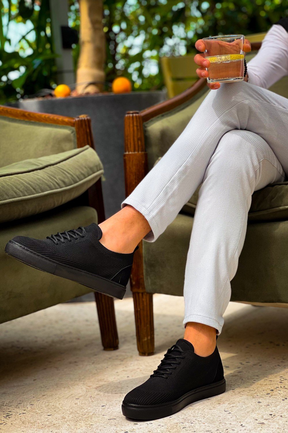 KB-101 Kuback Kömür Triko Bağcıklı Günlük Erkek Ayakkabı