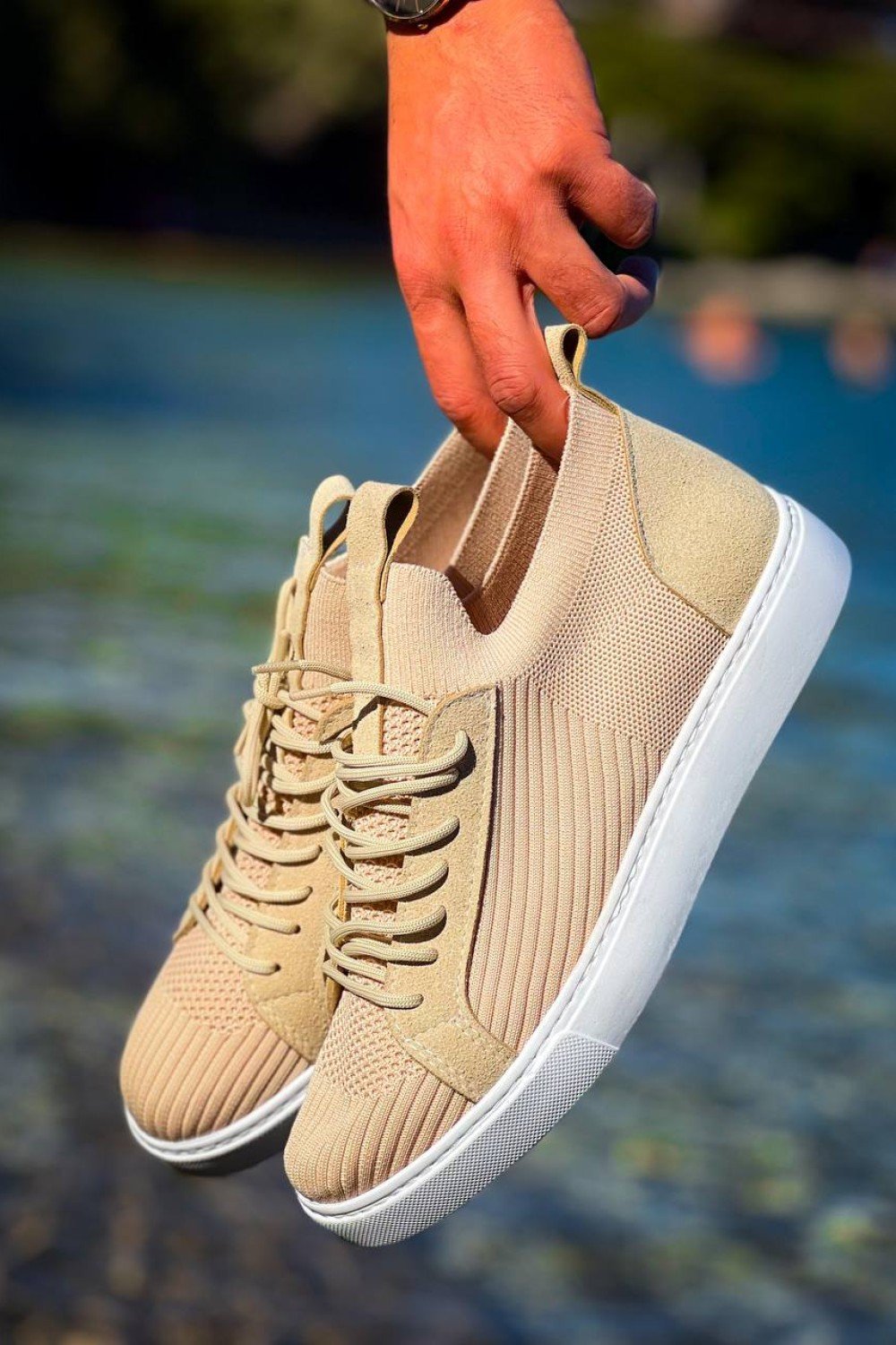 KB-112 Kuback Bej Triko Bağcıklı Günlük Erkek Ayakkabı KB-112 Kuback Bej Triko Bağcıklı Günlük Erkek Ayakkabı