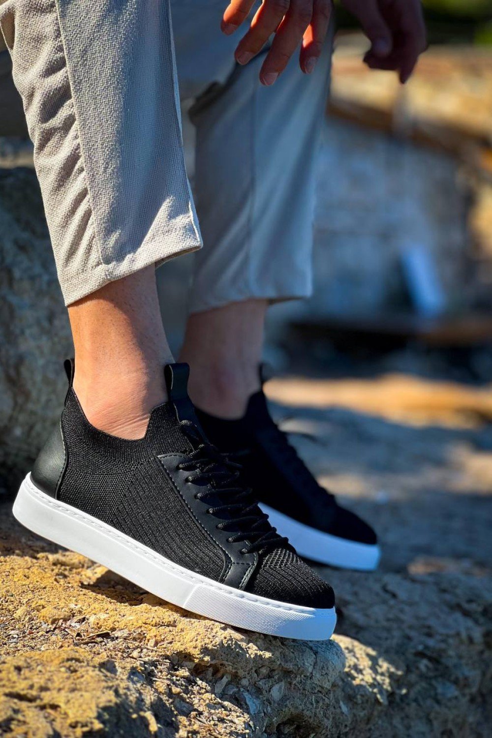 KB-112 Kuback Siyah Triko Bağcıklı Günlük Erkek Ayakkabı KB-112 Kuback Siyah Triko Bağcıklı Günlük Erkek Ayakkabı