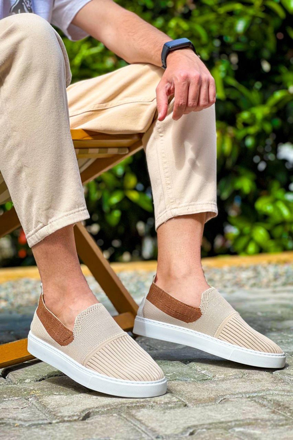 KB-114 Kuback Bej Taba Triko Yüksek Taban Bağcıksız Günlük Erkek Ayakkabı KB-114 Kuback Bej Taba Triko Yüksek Taban Bağcıksız Günlük Erkek Ayakkabı