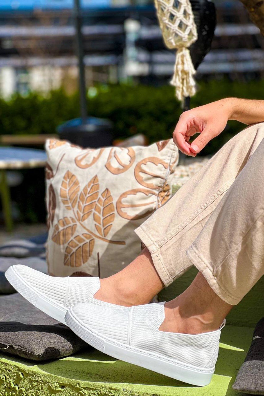 KB-114 Kuback Beyaz Triko Yüksek Taban Bağcıksız Günlük Erkek Ayakkabı KB-114 Kuback Beyaz Triko Yüksek Taban Bağcıksız Günlük Erkek Ayakkabı