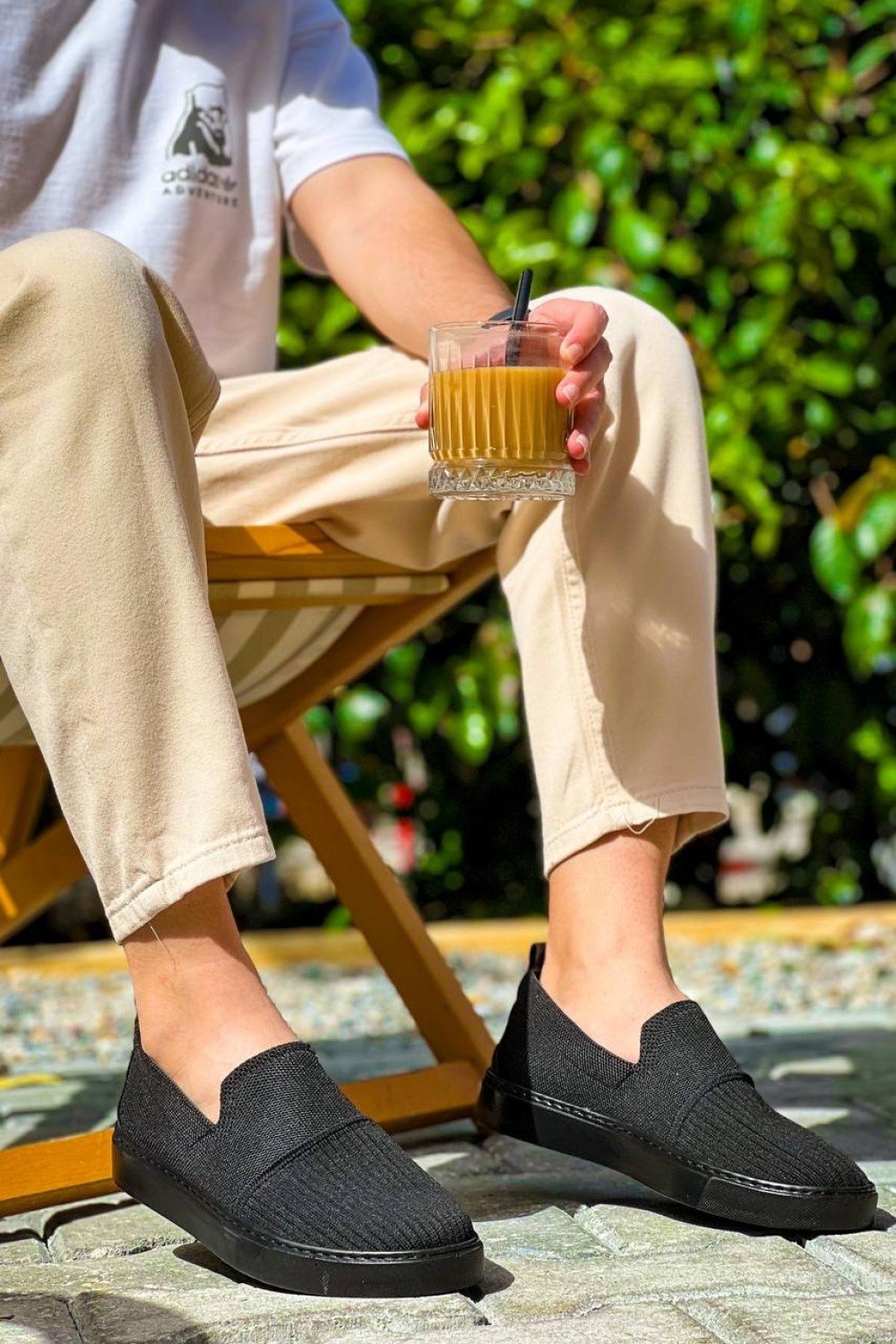 KB-114 Kuback Siyah Triko Siyah Yüksek Taban Bağcıksız Günlük Erkek Ayakkabı KB-114 Kuback Siyah Triko Siyah Yüksek Taban Bağcıksız Günlük Erkek Ayakkabı