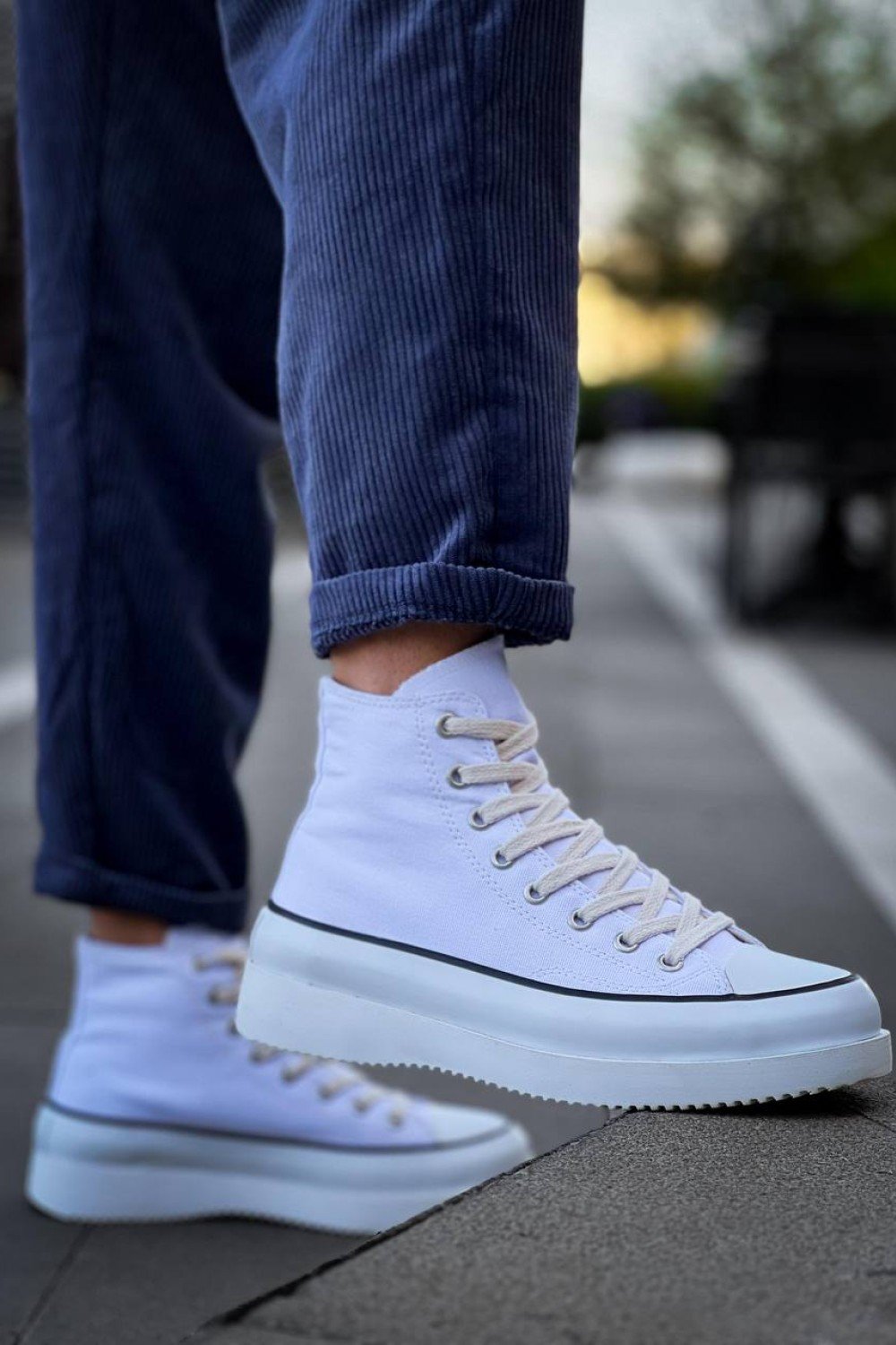 KB-CX-3 Kuback Uzun Beyaz Keten Beyaz Yüksek Taban Spor Ayakkabı KB-CX-3 Kuback Uzun Beyaz Keten Beyaz Yüksek Taban Spor Ayakkabı