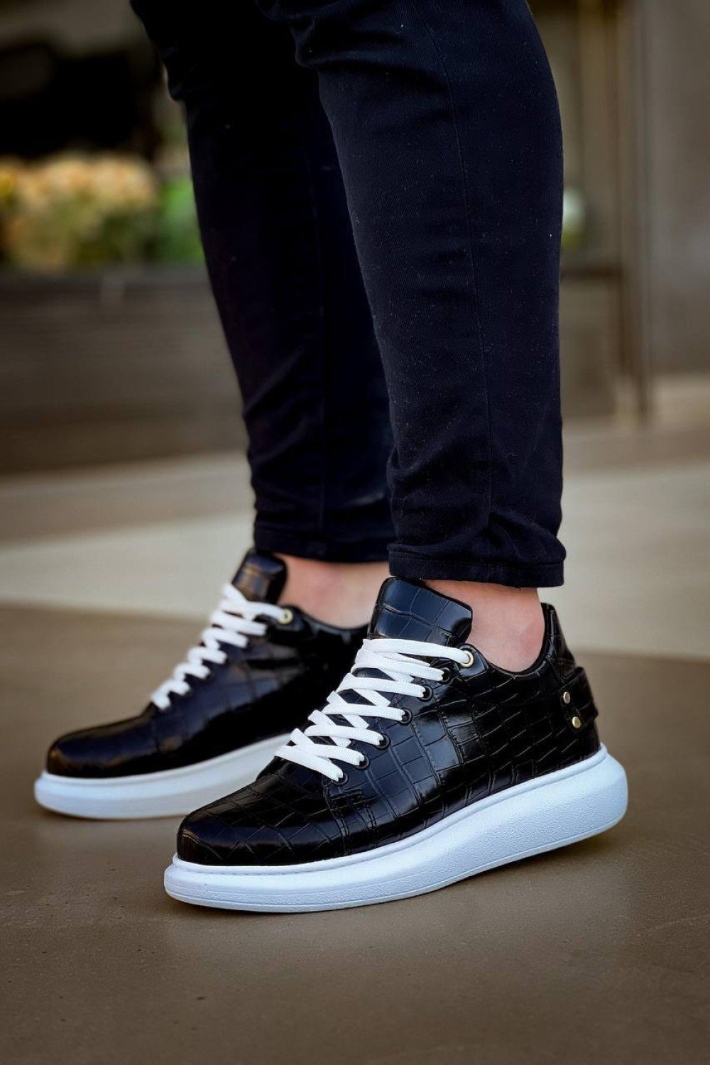 KB047 Kuback SİYAH Crocodile Günlük Erkek Ayakkabı KB047 Kuback SİYAH Crocodile Günlük Erkek Ayakkabı