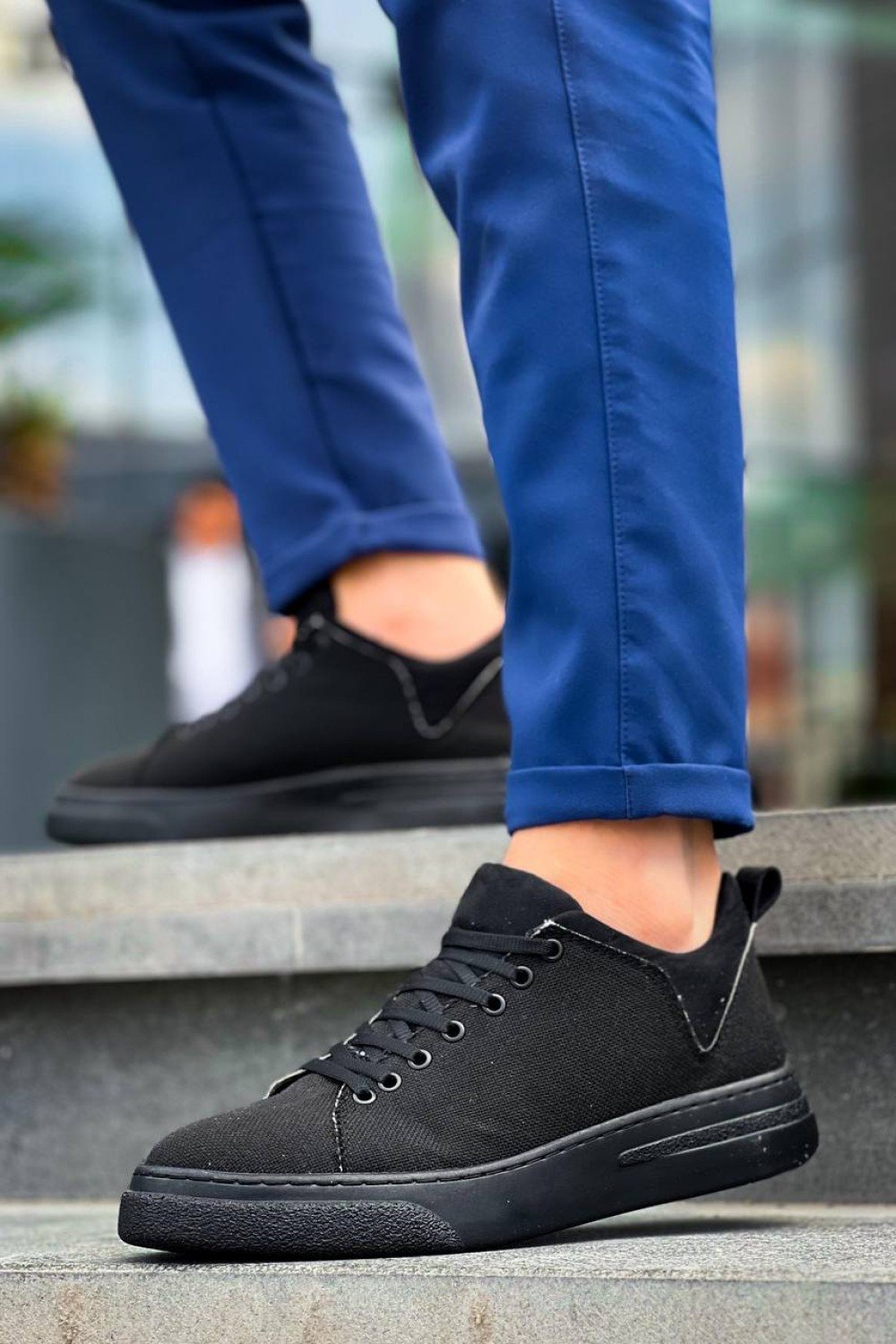 KB-X204 Kuback Siyah Keten Siyah Yüksek Taban Günlük Erkek Spor Ayakkabı KB-X204 Kuback Siyah Keten Siyah Yüksek Taban Günlük Erkek Spor Ayakkabı