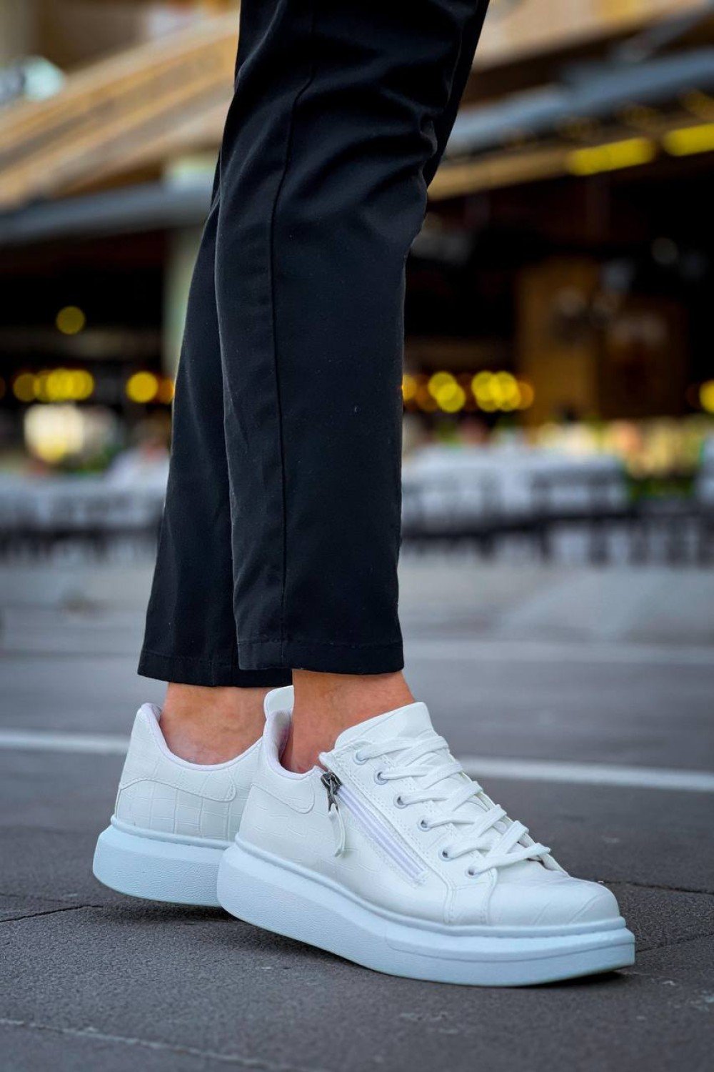 KB-309 Kuback Beyaz Fermuar Ve Bağcıklı Günlük Erkek Ayakkabı KB-309 Kuback Beyaz Fermuar Ve Bağcıklı Günlük Erkek Ayakkabı