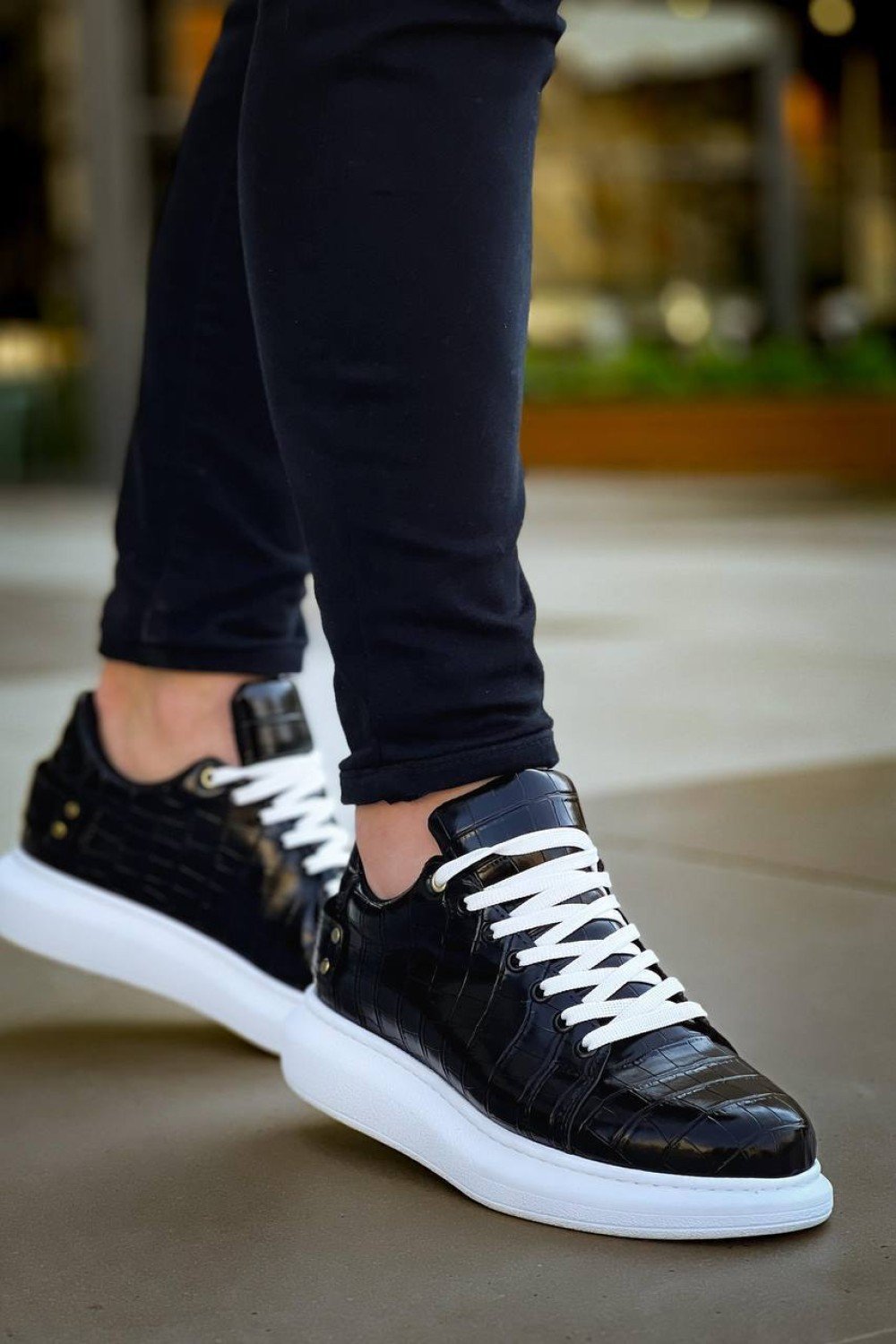 KB047 Kuback SİYAH Crocodile Günlük Erkek Ayakkabı KB047 Kuback SİYAH Crocodile Günlük Erkek Ayakkabı