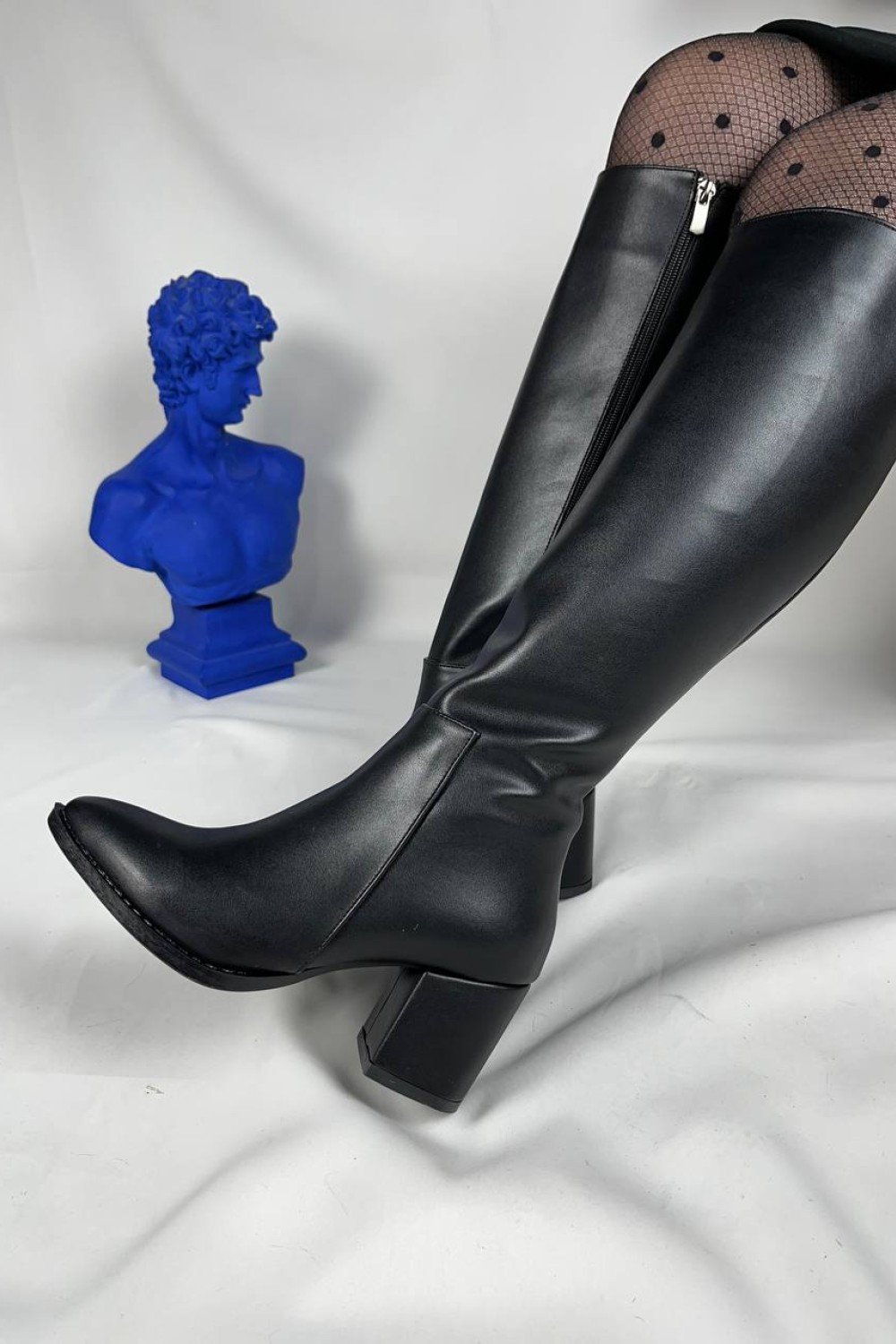 KB-505 Kuback Kömür Cilt Günlük Kadın Çizme