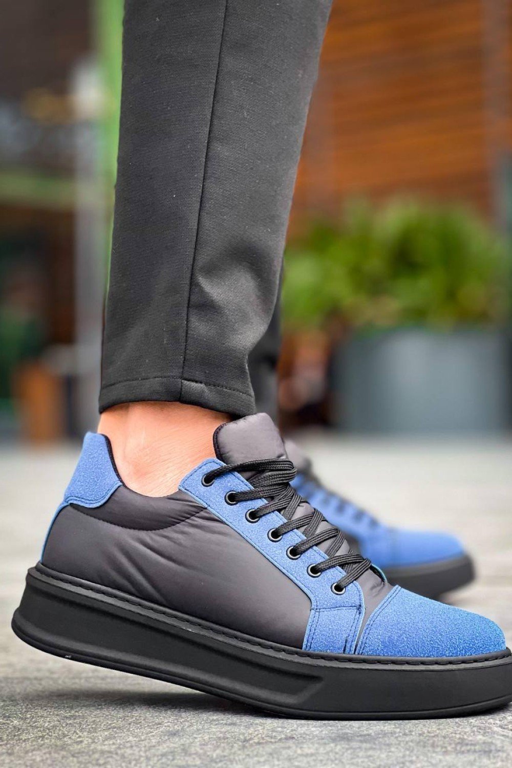 KB-X46 Kuback Siyah Sax Mavi Yüksek Siyah Taban Günlük Spor Ayakkabı KB-X46 Kuback Siyah Sax Mavi Yüksek Siyah Taban Günlük Spor Ayakkabı