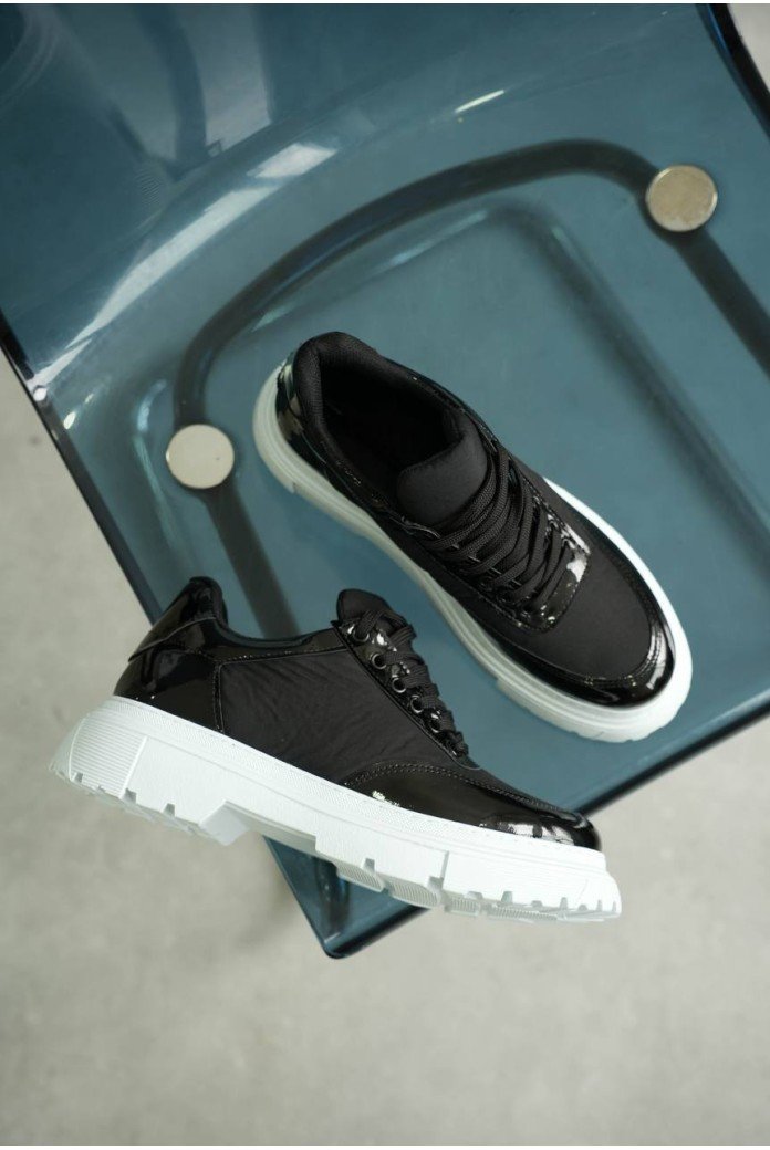 KB-X201 Kuback Siyah Rugan Paraşüt Günlük Erkek Ayakkabı