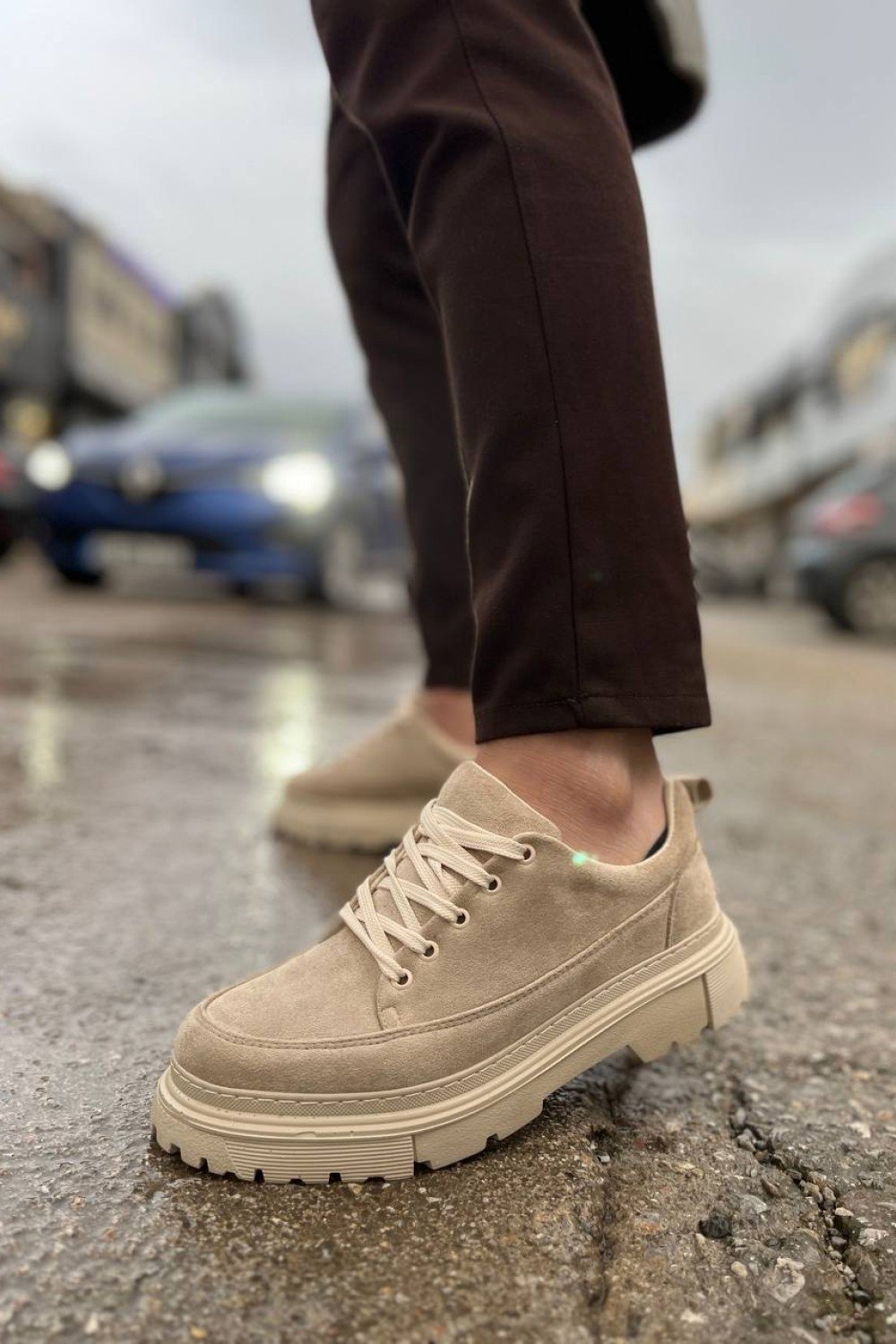 KB-702 Kuback Bej Süet Günlük Erkek Ayakkabı