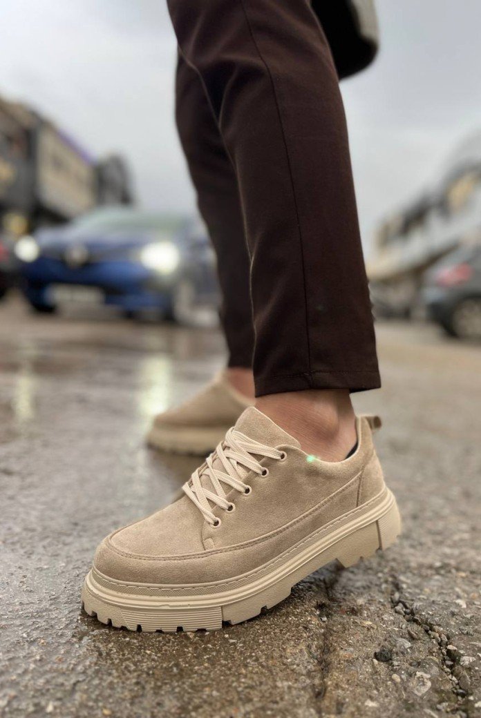 KB-702 Kuback Bej Süet Günlük Erkek Ayakkabı