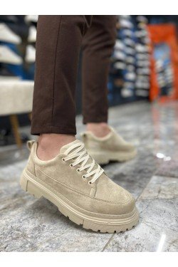 KB-702 Kuback Bej Süet Günlük Erkek Ayakkabı