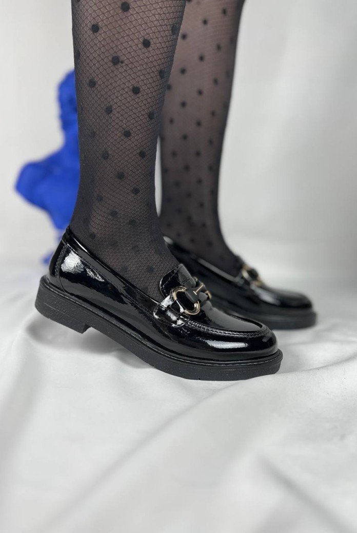 KB-801 Kuback Kömür Rugan Günlük Kadın Babet