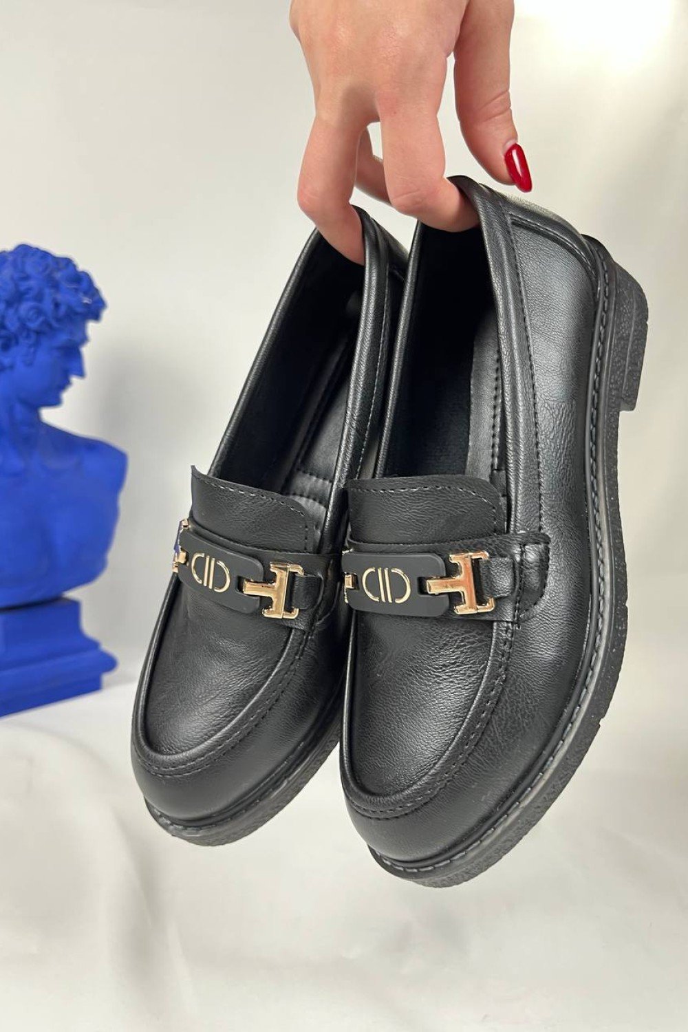 KB-802 Kuback Kömür Cilt Günlük Kadın Babet