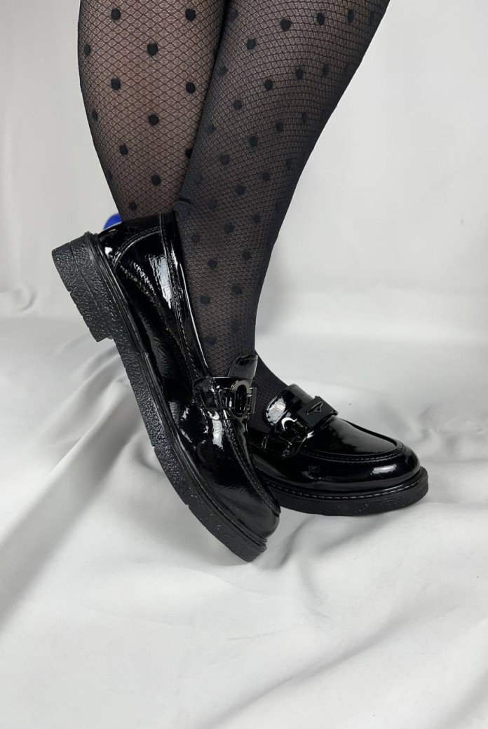 KB-804 Kuback Kömür Rugan Günlük Kadın Babet