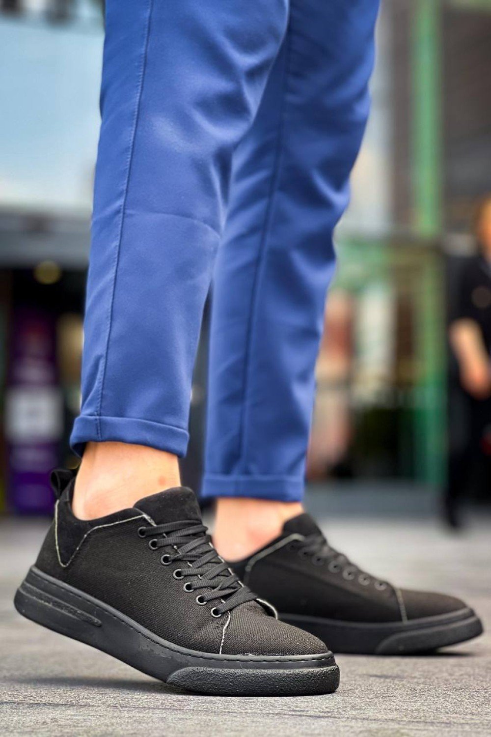 KB-X204 Kuback Siyah Keten Siyah Yüksek Taban Günlük Erkek Spor Ayakkabı KB-X204 Kuback Siyah Keten Siyah Yüksek Taban Günlük Erkek Spor Ayakkabı