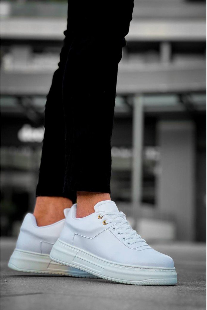 KB-X20 Kuback Beyaz Cilt Günlük Erkek Ayakkabı