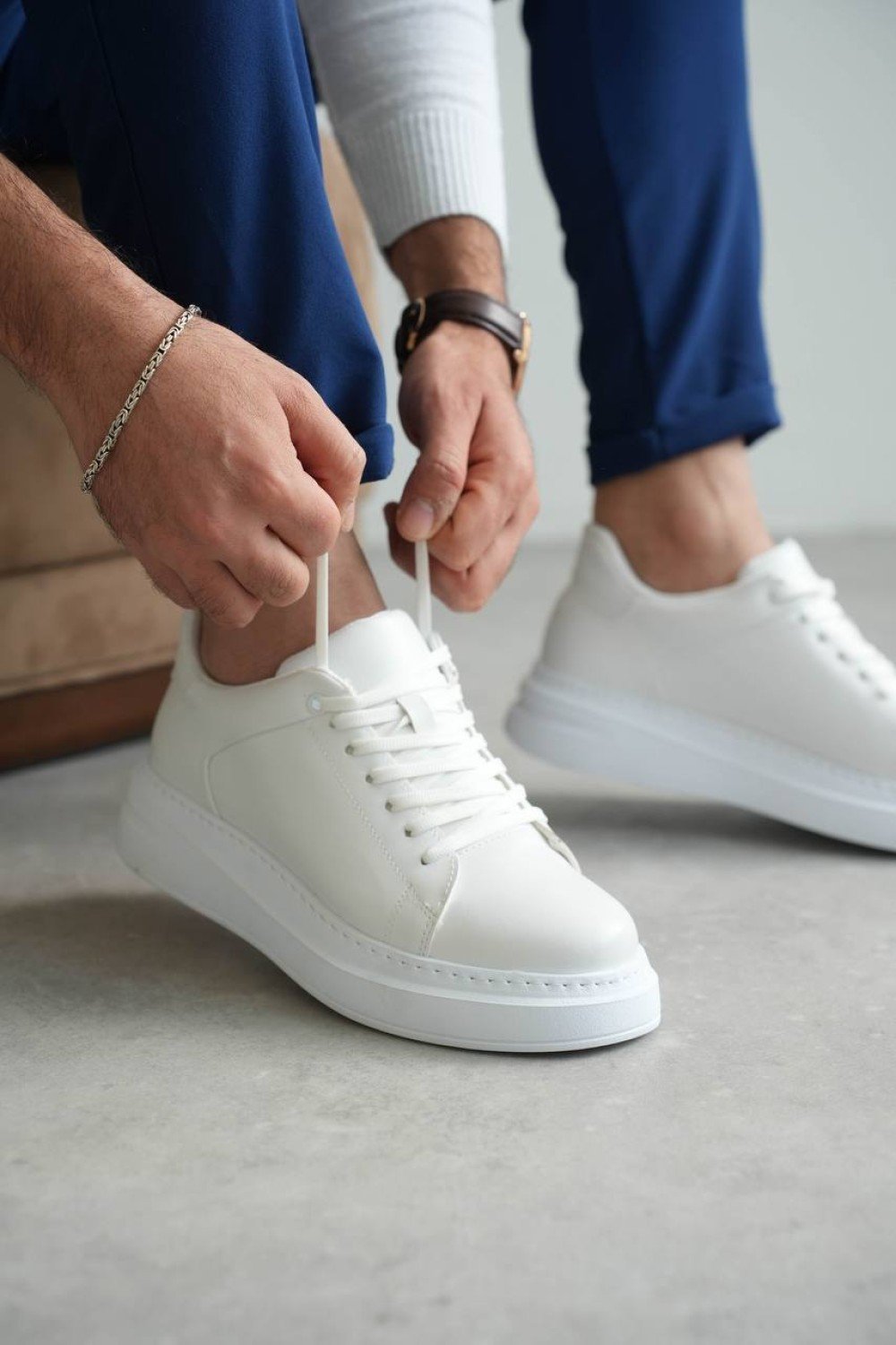 KB-B2 Kuback Beyaz Cilt Günlük Erkek Ayakkabı KB-B2 Kuback Beyaz Cilt Günlük Erkek Ayakkabı