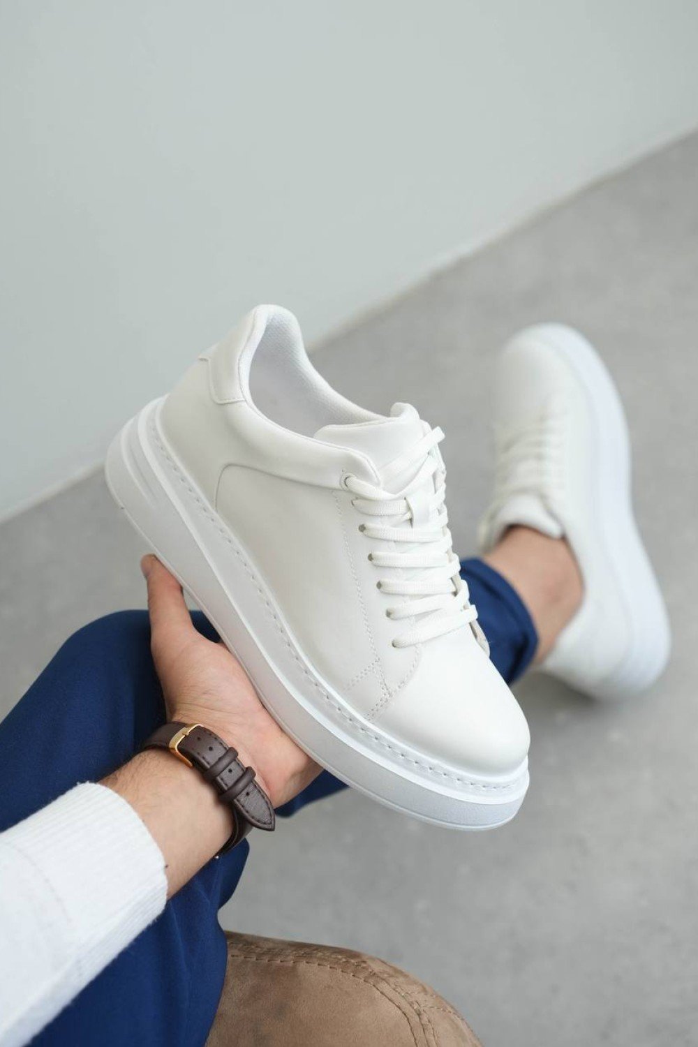 KB-B2 Kuback Beyaz Cilt Günlük Erkek Ayakkabı KB-B2 Kuback Beyaz Cilt Günlük Erkek Ayakkabı