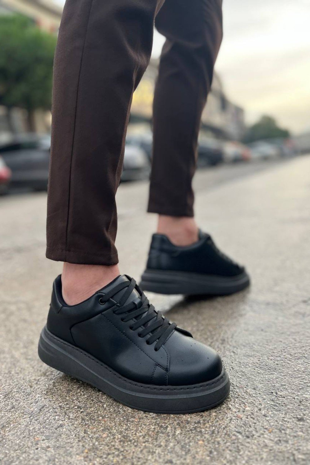 KB-B2 Kuback Kömür Cilt Günlük Erkek Ayakkabı