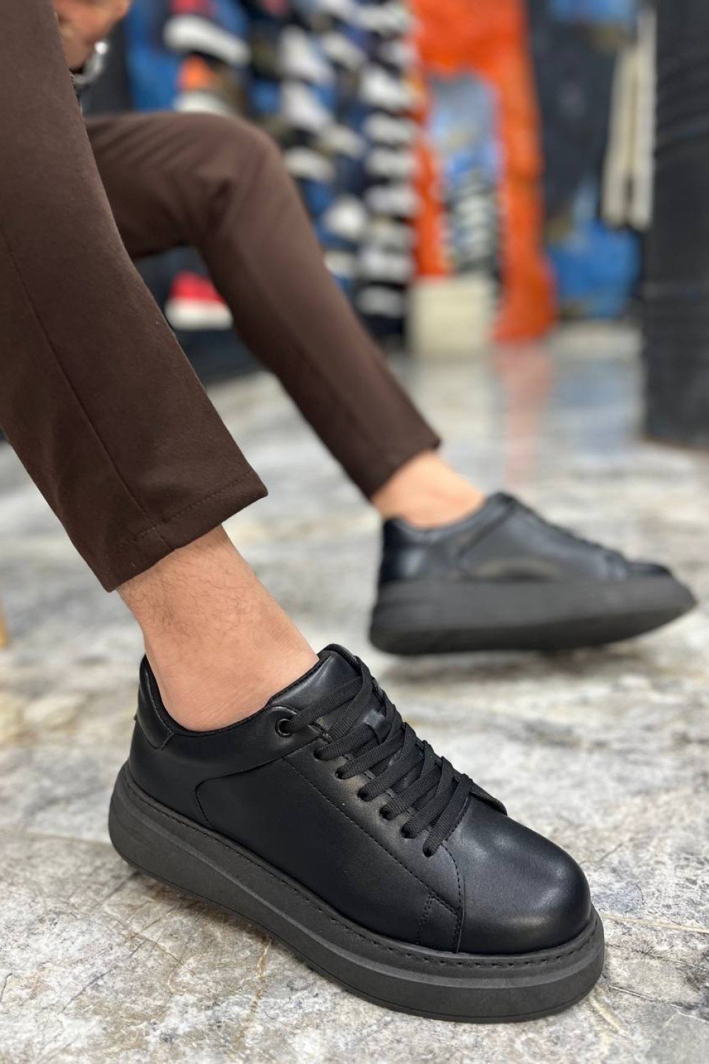 KB-B2 Kuback Kömür Cilt Günlük Erkek Ayakkabı