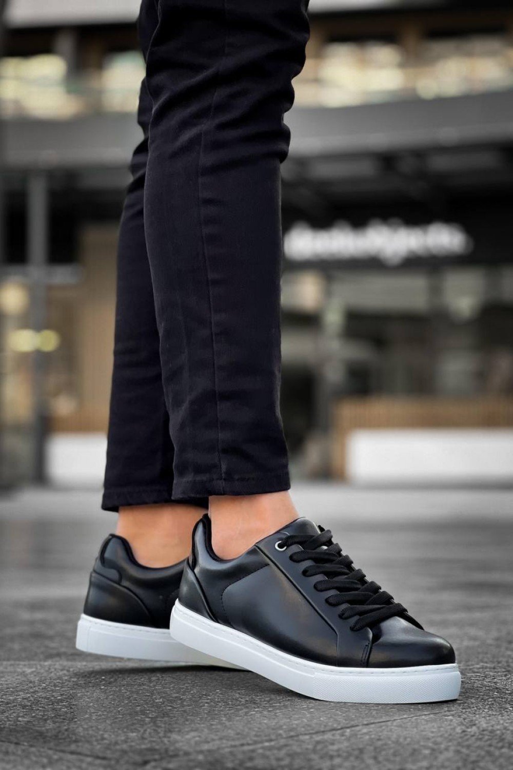 KB-BX1 Kuback Siyah Cilt Yüksek Beyaz Taban Günlük Erkek Ayakkabı KB-BX1 Kuback Siyah Cilt Yüksek Beyaz Taban Günlük Erkek Ayakkabı