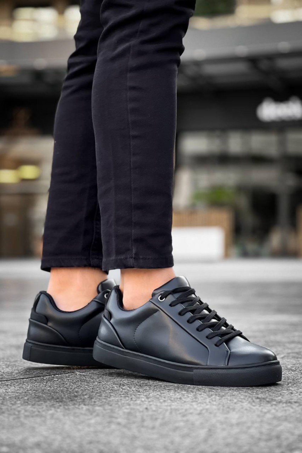 KB-BX1 Kuback Siyah Cilt Yüksek Siyah Taban Günlük Erkek Ayakkabı KB-BX1 Kuback Siyah Cilt Yüksek Siyah Taban Günlük Erkek Ayakkabı