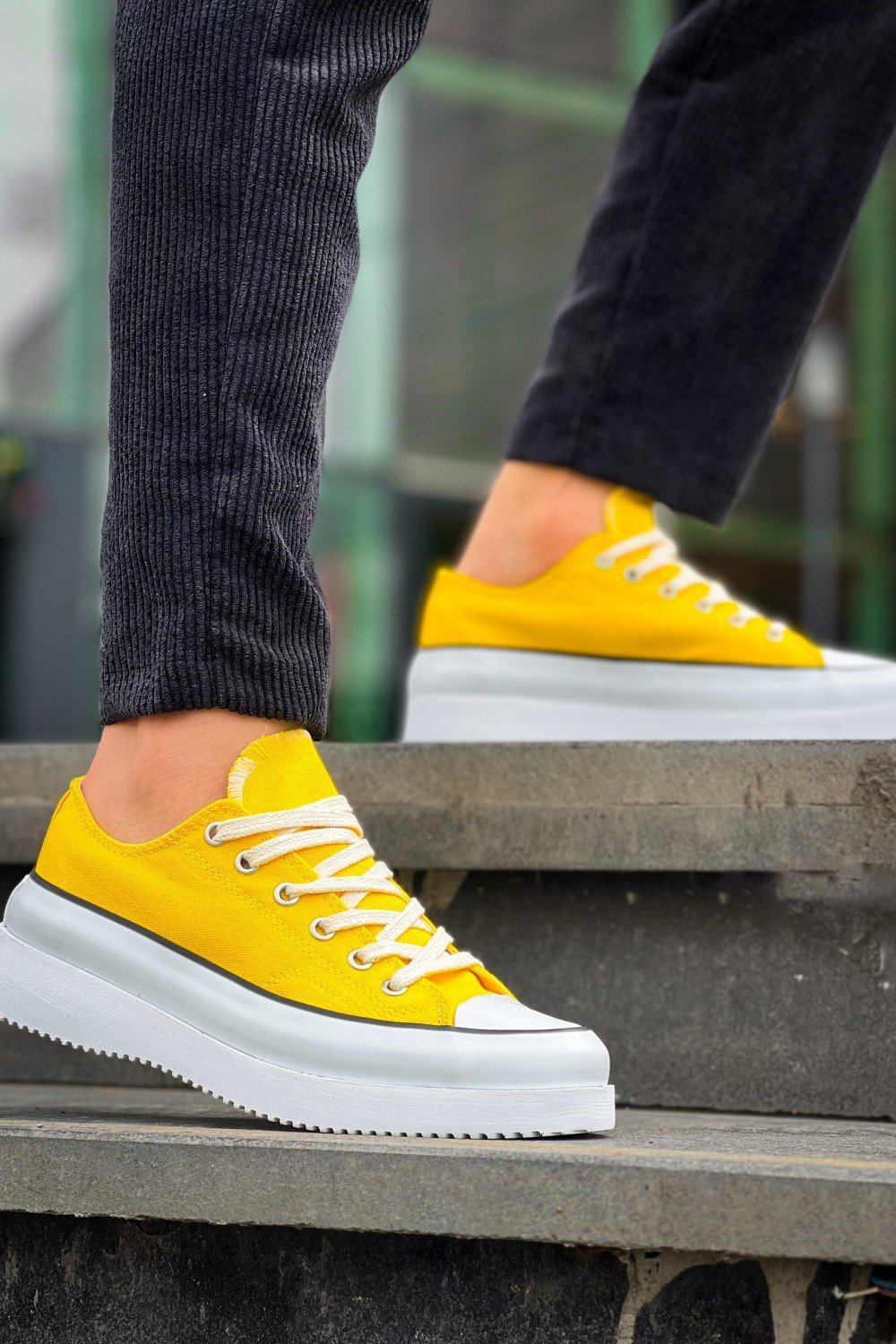 KB-CX-3 Kuback Kısa Sarı Keten Beyaz Yüksek Taban Spor Ayakkabı KB-CX-3 Kuback Kısa Sarı Keten Beyaz Yüksek Taban Spor Ayakkabı