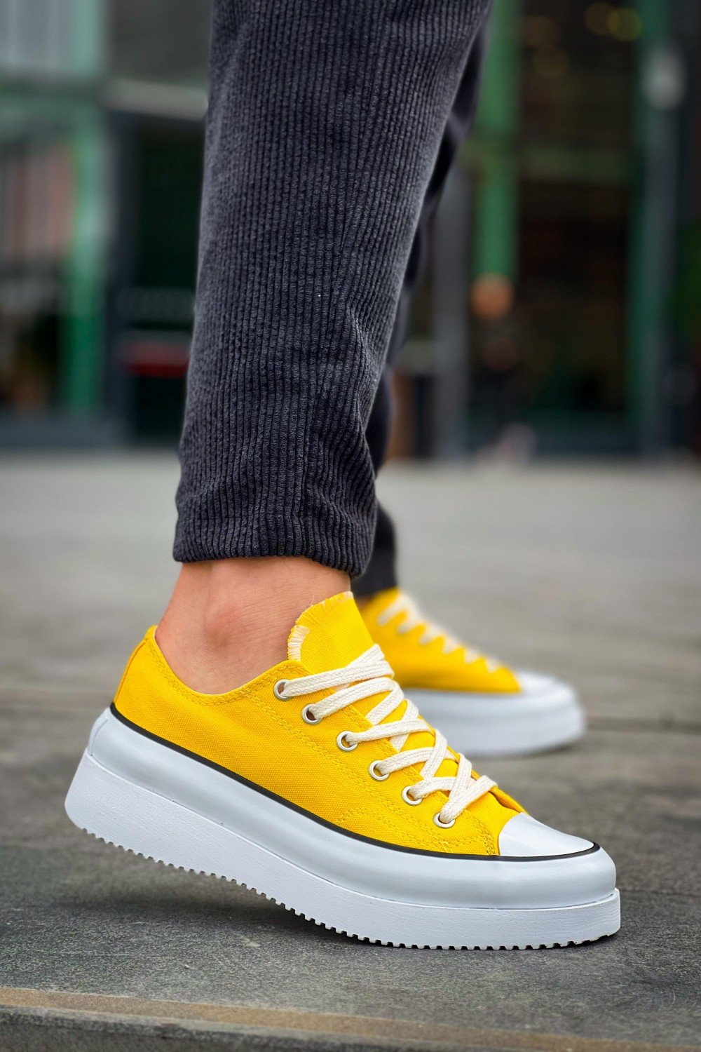 KB-CX-3 Kuback Kısa Sarı Keten Beyaz Yüksek Taban Spor Ayakkabı KB-CX-3 Kuback Kısa Sarı Keten Beyaz Yüksek Taban Spor Ayakkabı