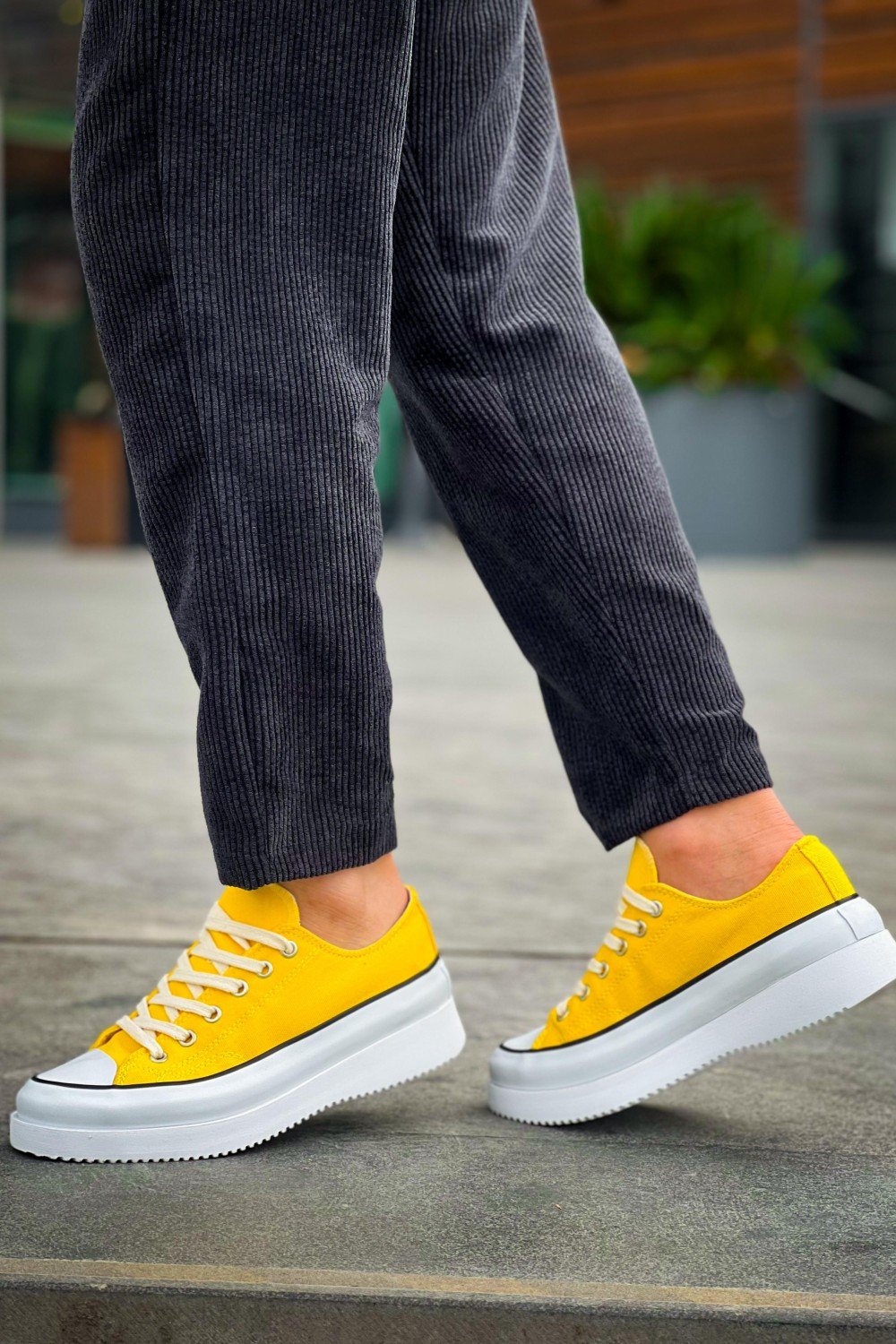 KB-CX-3 Kuback Kısa Sarı Keten Beyaz Yüksek Taban Spor Ayakkabı KB-CX-3 Kuback Kısa Sarı Keten Beyaz Yüksek Taban Spor Ayakkabı