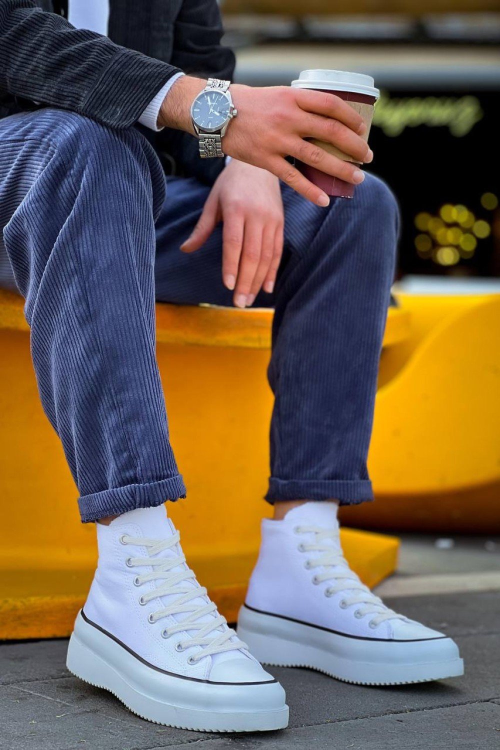 KB-CX-3 Kuback Uzun Beyaz Keten Beyaz Yüksek Taban Spor Ayakkabı KB-CX-3 Kuback Uzun Beyaz Keten Beyaz Yüksek Taban Spor Ayakkabı