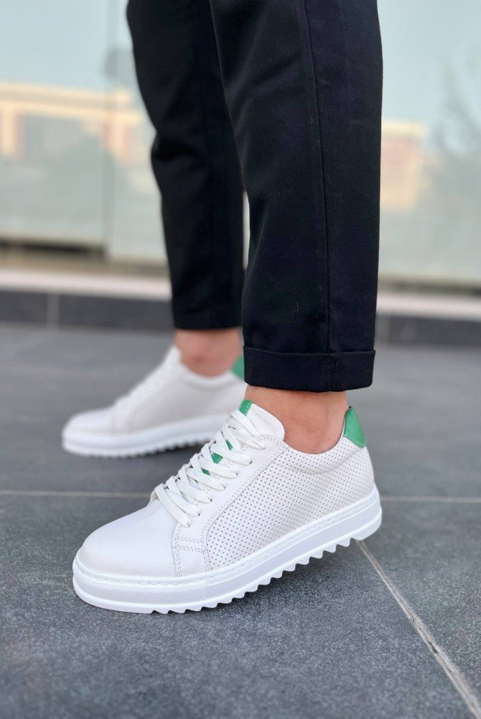 KB-DX2 Kuback Beyaz Deri Günlük Erkek Ayakkabı