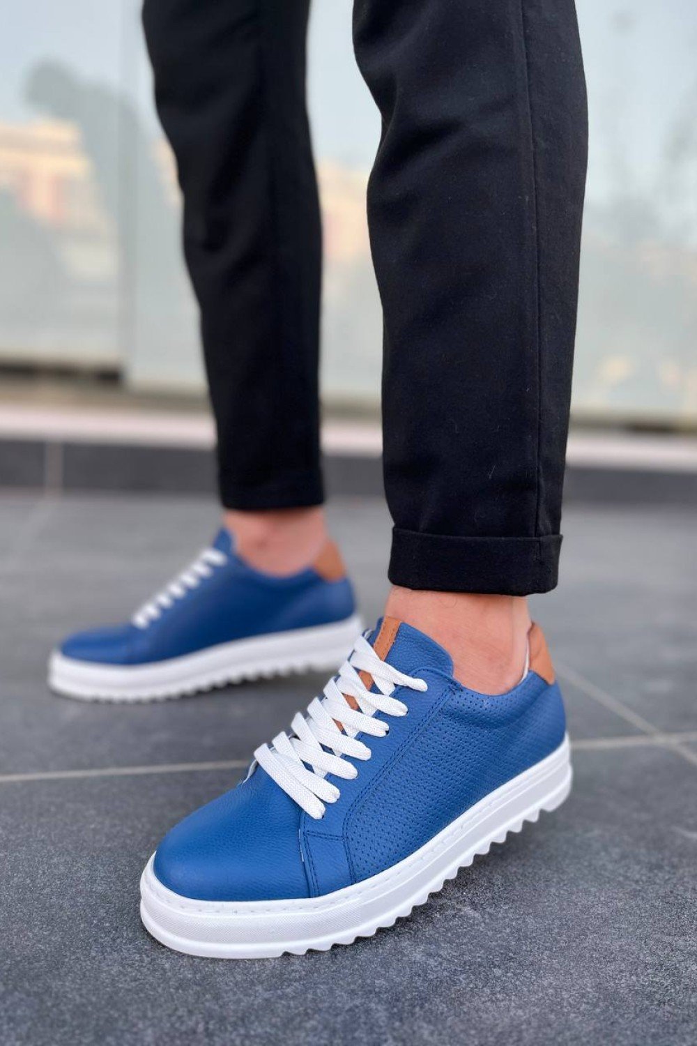 KB-DX2 Kuback Mavi Deri Günlük Erkek Ayakkabı KB-DX2 Kuback Mavi Deri Günlük Erkek Ayakkabı