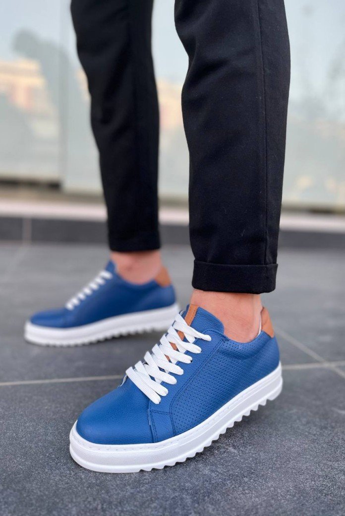 KB-DX2 Kuback Mavi Deri Günlük Erkek Ayakkabı