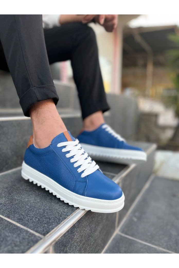 KB-DX2 Kuback Mavi Deri Günlük Erkek Ayakkabı