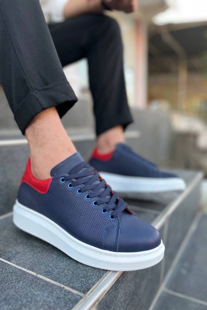 KB-DX3 Kuback Lacivert Deri Günlük Erkek Ayakkabı