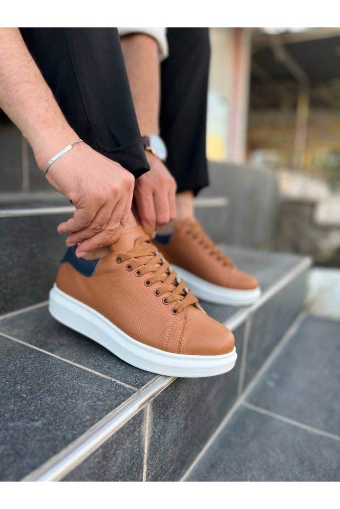 KB-DX3 Kuback Taba Deri Günlük Erkek Ayakkabı