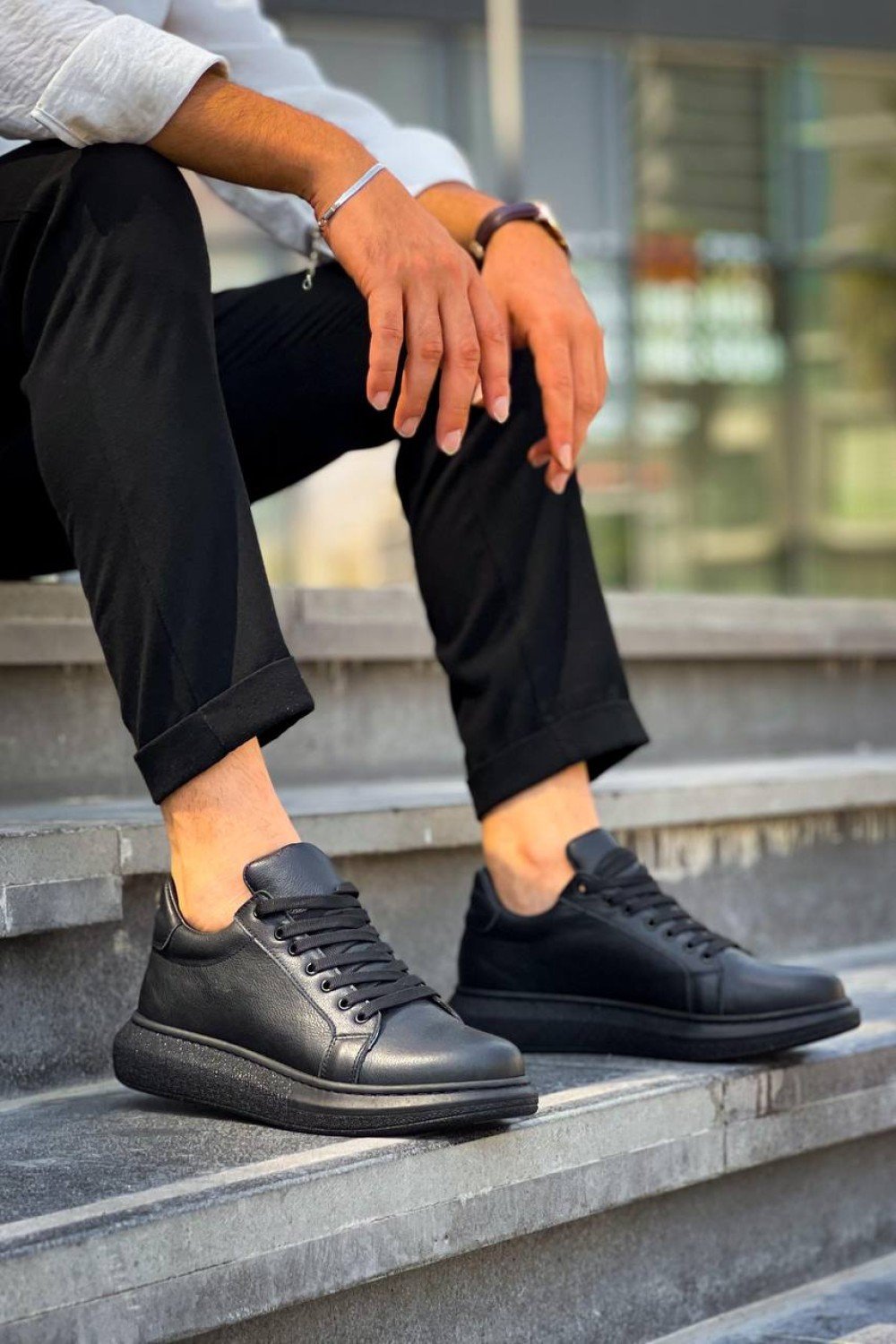 KB-DX46 Kuback Kömür Deri Günlük Erkek Ayakkabı KB-DX46 Kuback Kömür Deri Günlük Erkek Ayakkabı