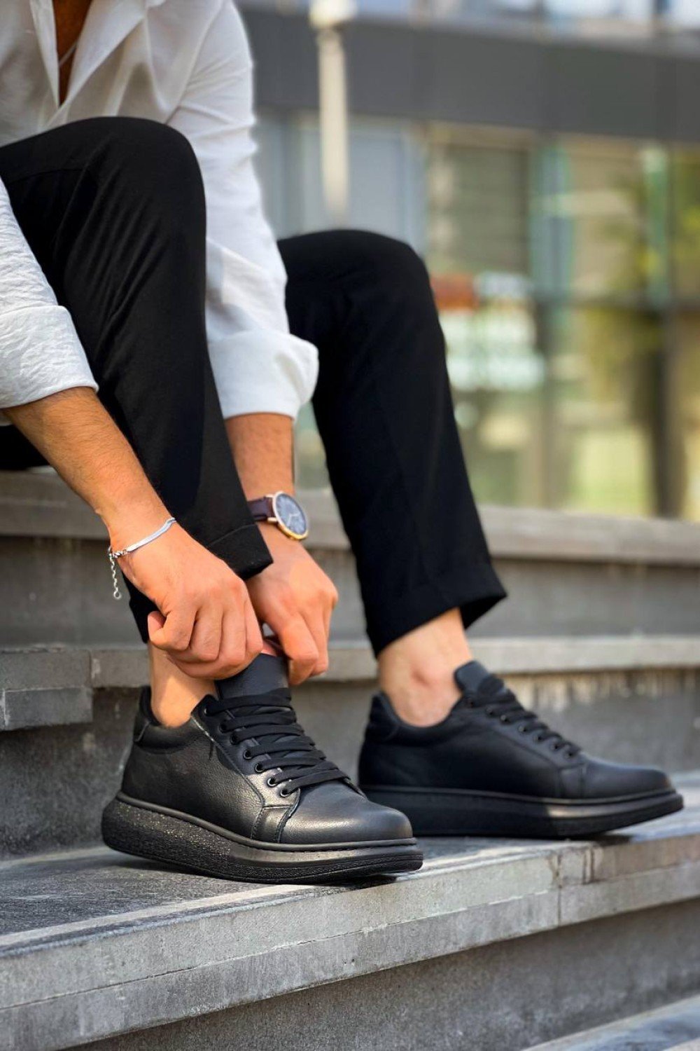 KB-DX46 Kuback Kömür Deri Günlük Erkek Ayakkabı KB-DX46 Kuback Kömür Deri Günlük Erkek Ayakkabı